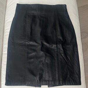 Vintage Danier Genuine Leather Pencil Skirt – Size 12